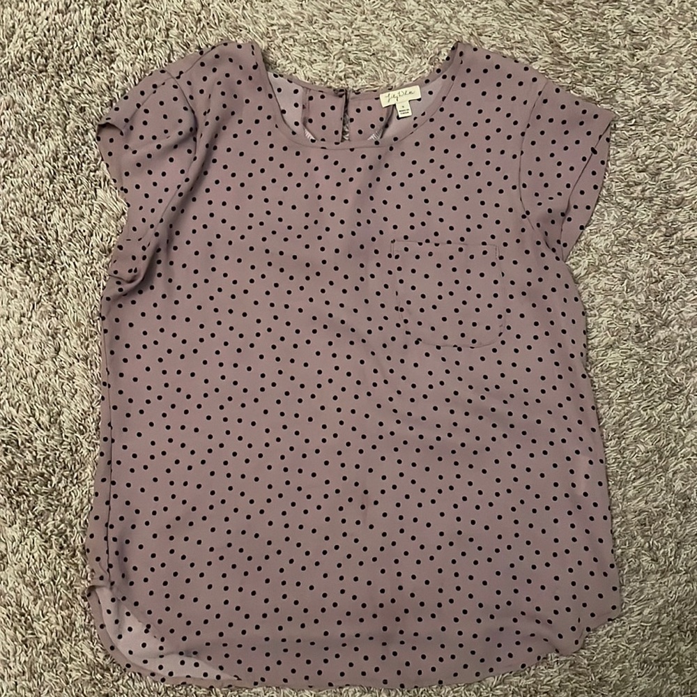 Lily White Women’s Polka Dot Top